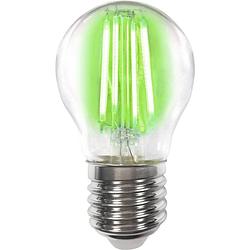 Foto van Lightme lm85316 led-lamp energielabel b (a - g) e27 kogel 4 w groen (ø x l) 45 mm x 77 mm filament / retro-led 1 stuk(s)