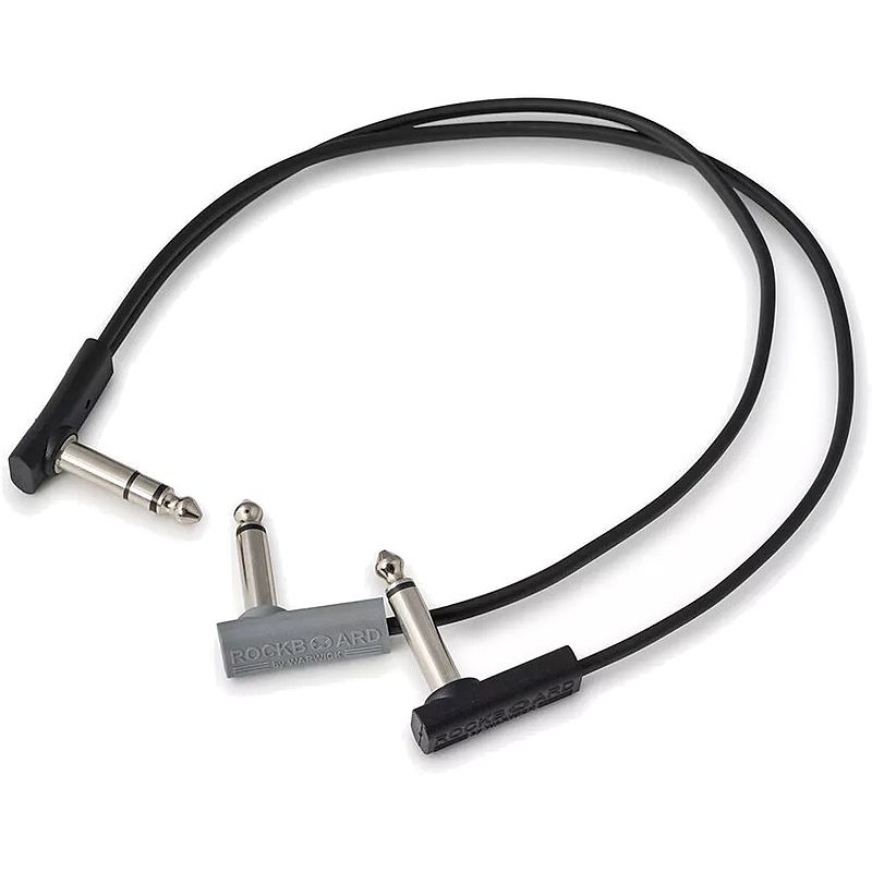 Foto van Rockboard flat patch y-splitter kabel haaks 30 cm