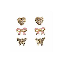 Foto van Great pretenders boutique dazzle studded earrings, 3 sets