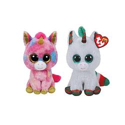 Foto van Ty - knuffel - beanie boo's - fantasia unicorn & christmas unicorn