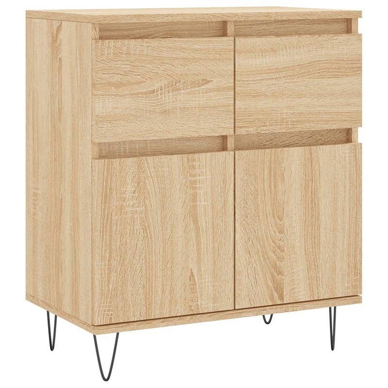 Foto van Vidaxl dressoir 60x35x70 cm bewerkt hout sonoma eikenkleurig