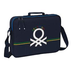 Foto van Schooltas benetton sixties marineblauw (38 x 28 x 6 cm)