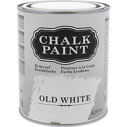 Foto van Krijtverf - chalk paint - old white - waterbasis - 750 ml.