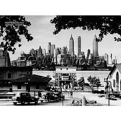 Foto van Liby - new york island kunstdruk 80x60cm