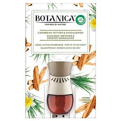 Foto van Botanica elektrische luchtverfrisser caribisch vetiver & sandelhout 19ml