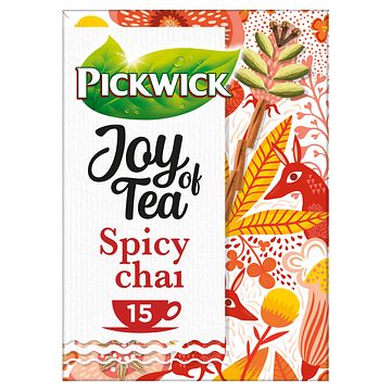 Foto van Pickwick joy of tea spicy chai rooibos thee 15 stuks bij jumbo