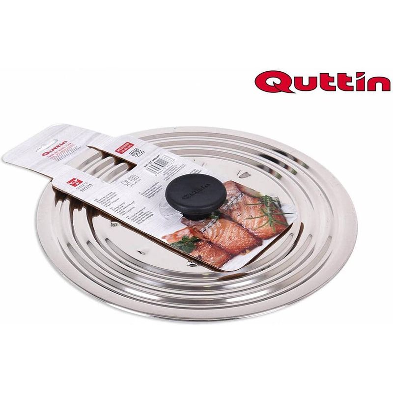 Foto van Quttin rvs spatdeksel 24cm