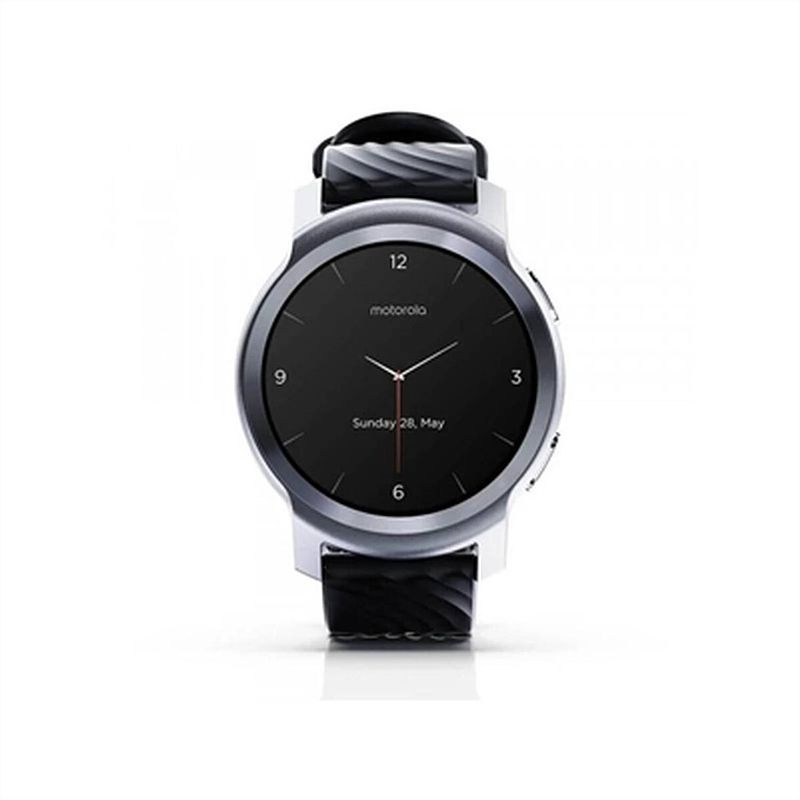 Foto van Smartwatch motorola moto watch 100 355 mah zilver 5 atm 1,3""