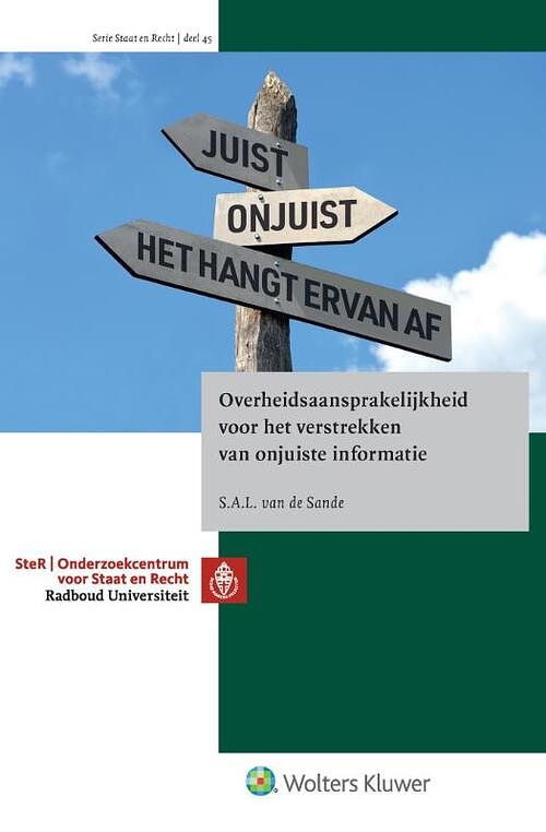 Foto van Overheidsaansprakelijkheid voor het verstrekken van onjuiste informatie - paperback (9789013154009)