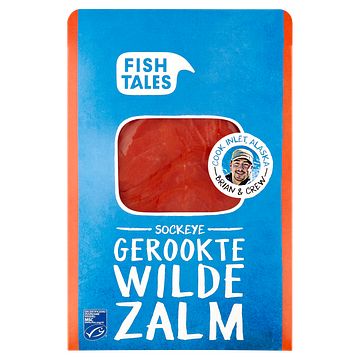 Foto van Fish tales sockeye gerookte wilde zalm 100g bij jumbo