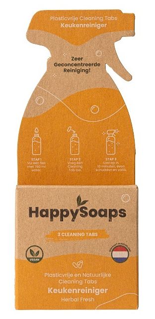 Foto van Happysoaps herbal fresh keukenreiniger tabs