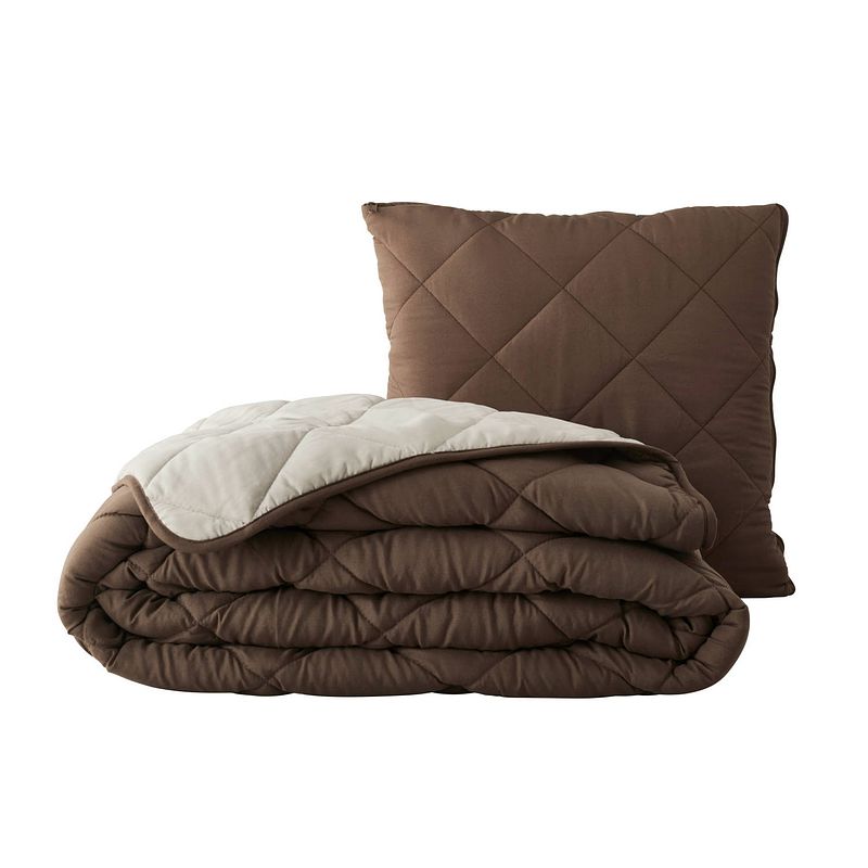 Foto van Zydante swisstech® - magic pillow - beige/bruin