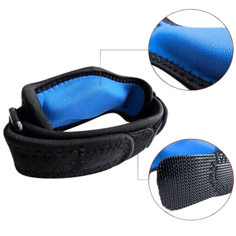 Foto van Matchu sports elleboogbrace - zwart/blauw