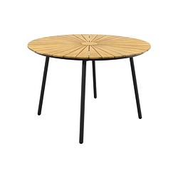 Foto van Vdg dave teak tuintafel rond - ø 110 cm.