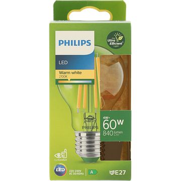 Foto van Philips led bulb 60w e27 2700k cl ue bij jumbo