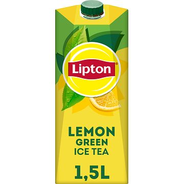 Foto van 1+1 gratis | lipton ice tea green lemon original 1, 5l aanbieding bij jumbo