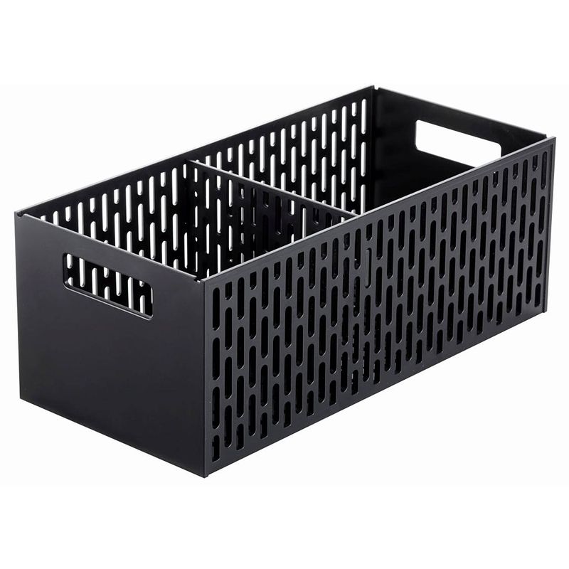 Foto van Yamazaki vegetable basket - tower - black