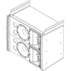 Foto van Electro-voice eva-2082/126-fgw glasvezel line array module 2 x 2-weg 120° x 6° wit