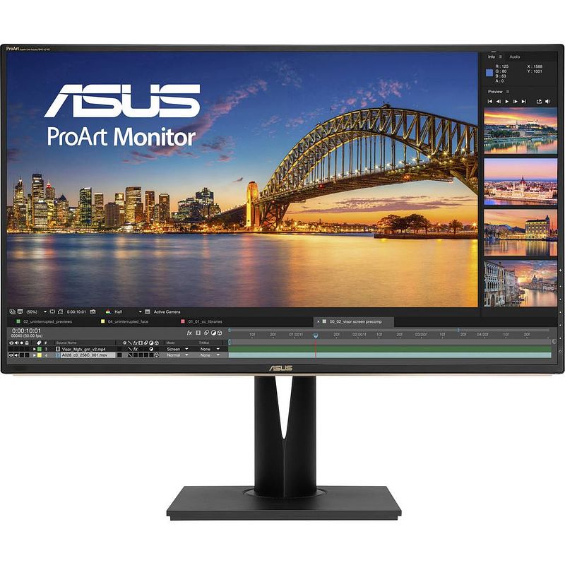 Foto van Asus pa329c led-monitor 81.3 cm (32 inch) energielabel g (a - g) 3840 x 2160 pixel uhd 2160p (4k) 5 ms hdmi, displayport, usb-c®, usb 3.2 gen 1 (usb 3.0),