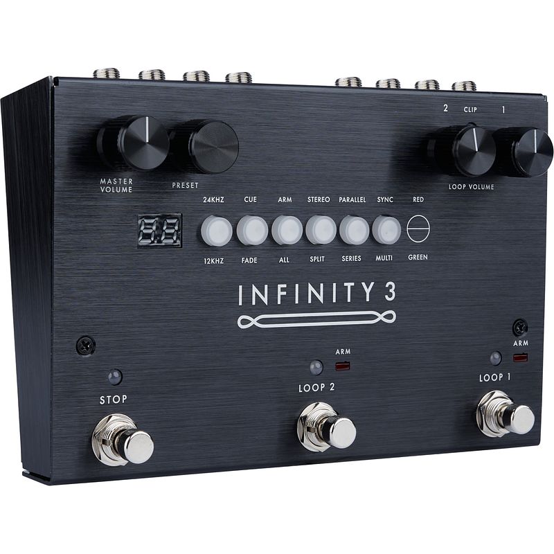 Foto van Pigtronix infinity 3 deluxe stereo double looper met midi