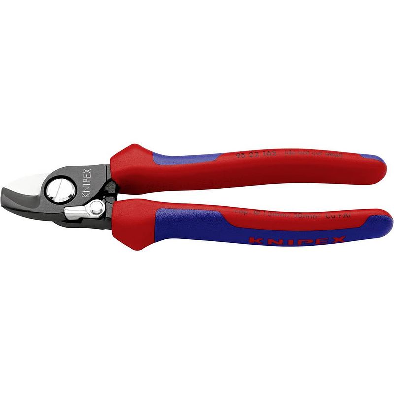 Foto van Knipex 95 22 165 kabelschaar geschikt voor (striptechniek) alu- en koperkabel, een- en meerdraads 15 mm 50 mm² 0