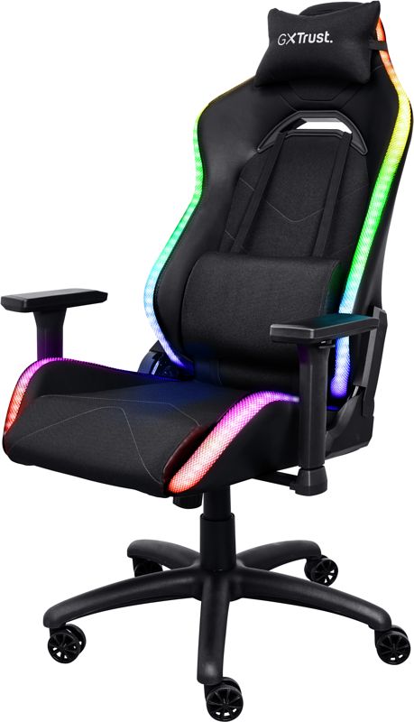 Foto van Trust gxt 719 ruya rgb gamestoel zwart