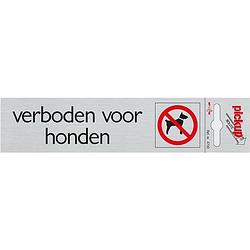 Foto van Pickup - route alulook 165 x 44 mm sticker verboden voor honden