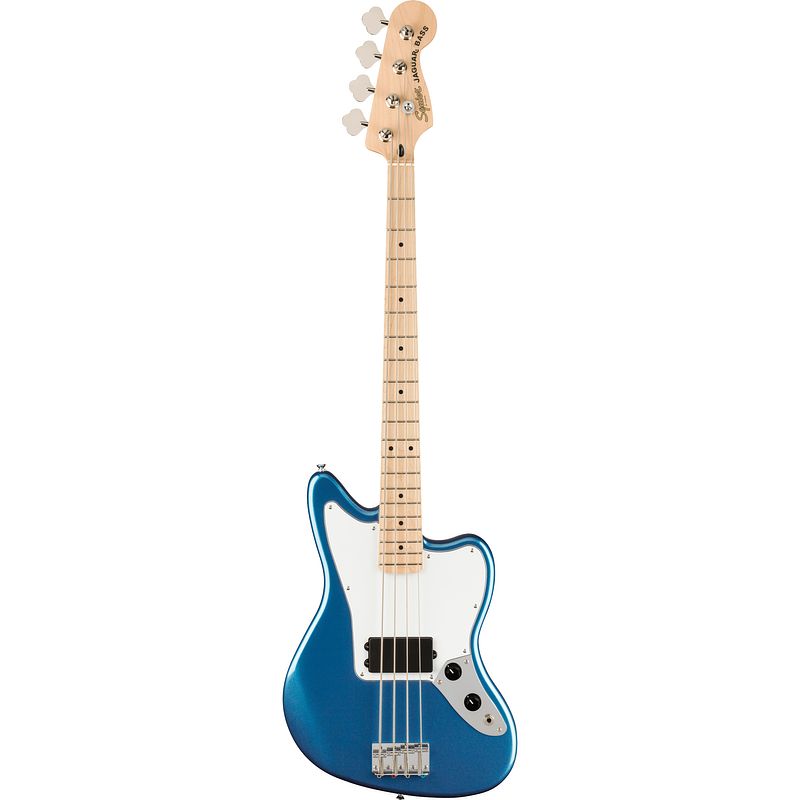 Foto van Squier affinity series jaguar bass h lake placid blue mn elektrische basgitaar