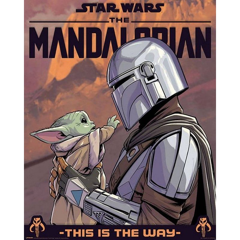 Foto van Pyramid star wars the mandalorian hello little one poster 40x50cm