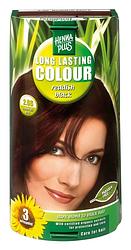 Foto van Hennaplus long lasting colour 2.66 reddish black 100ml