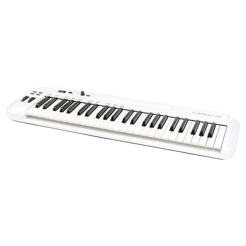 Foto van Samson carbon 49 usb midi keyboard met ipad standaard