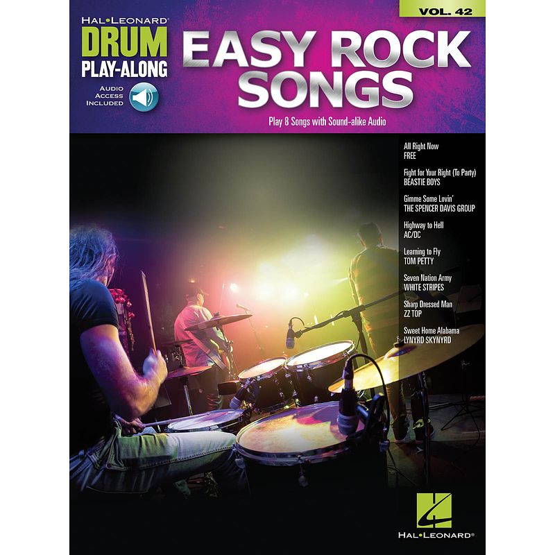 Foto van Hal leonard drum play-along vol. 42 easy rock songs