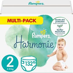 Foto van Pampers - harmonie - maat 2 - mega pack - 132 stuks - 4/8 kg