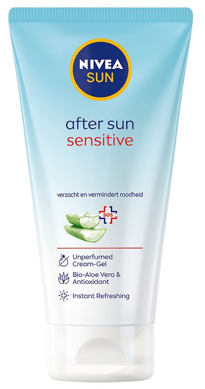 Foto van Nivea sun after sun sensitive cream gel