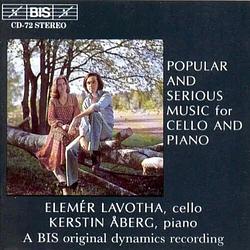 Foto van Popular and serious music for cello and piano - cd (7318590000724)