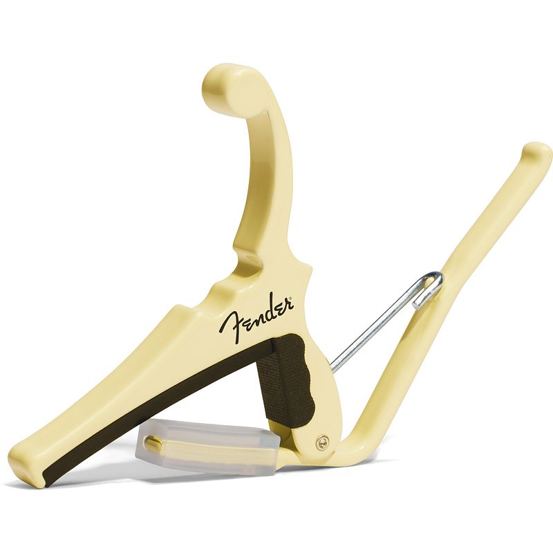 Foto van Kyser x fender quick-change electric capo olympic white capo voor elektrische gitaar