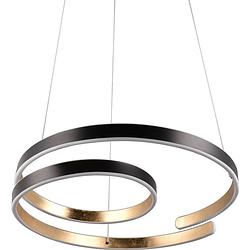 Foto van Hanglamp marnie zwart-goud incl. 1x smd 65w