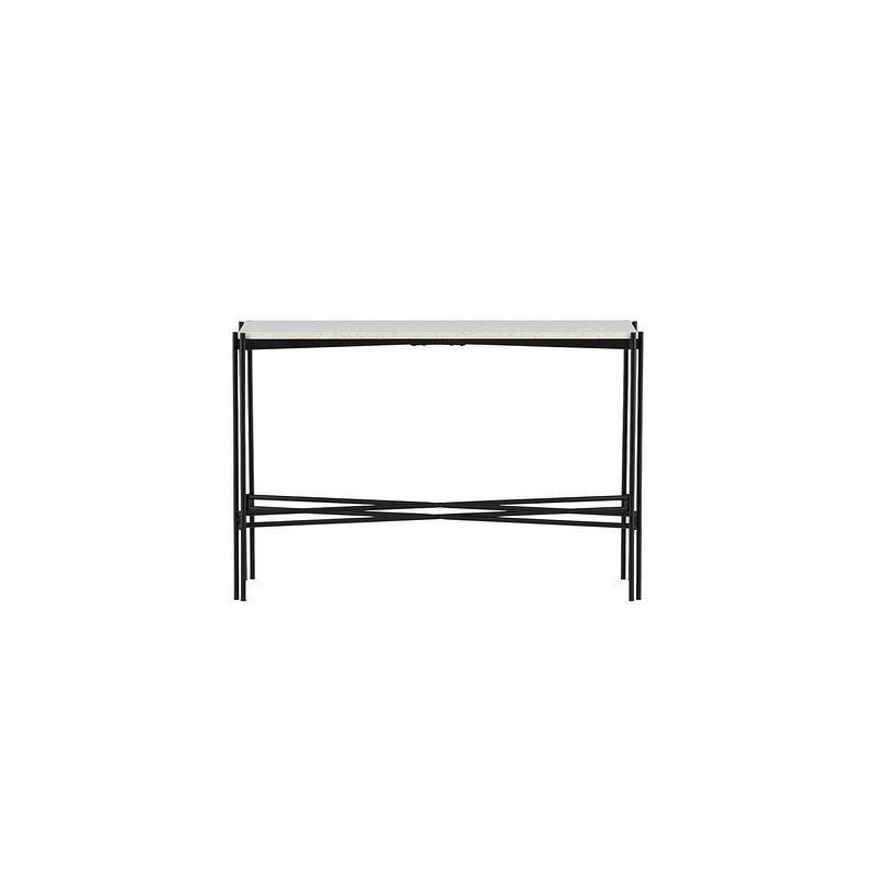 Foto van Razzia sidetable 30x110 cm terazzo wit.