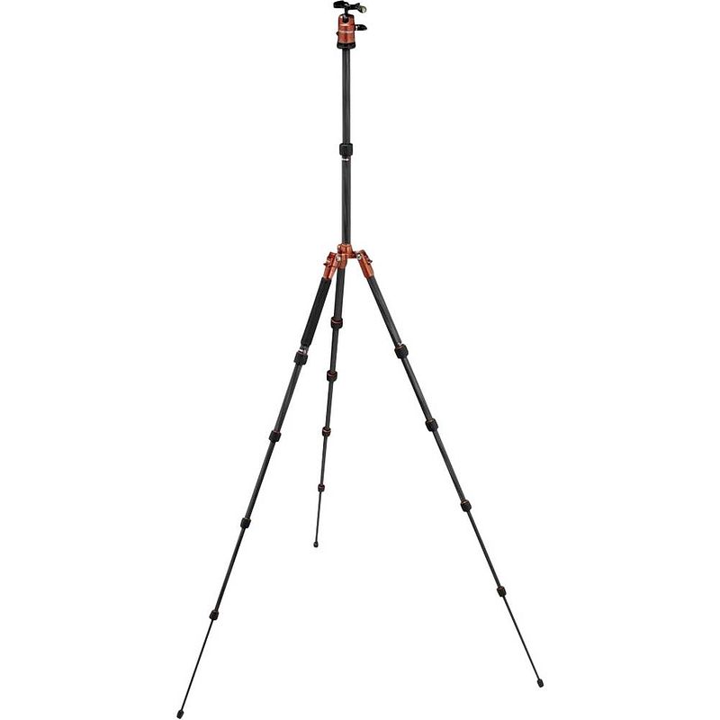 Foto van Rollei rollei monopod werkhoogte: 34 - 142 cm zwart, oranje waterpas