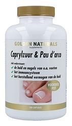 Foto van Golden naturals caprylzuur & pau d'sarco formule capsules