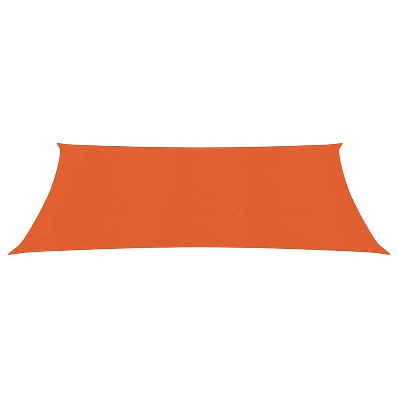 Foto van The living store schaduwdoek - 2 x 4 m - oranje - hdpe