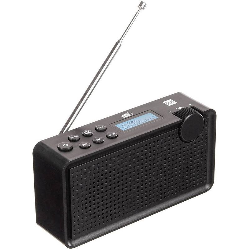 Foto van Dual dab 85 transistorradio dab+, vhf (fm) herlaadbaar zwart