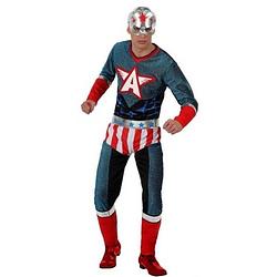 Foto van Verkleed kostuum - amerikaanse superhelden verkleed kostuum/pak voor heren - carnavalskleding - voordelig geprijsd m/l