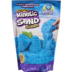 Foto van Kinetic sand speelzand scented sand razzle berry junior blauw