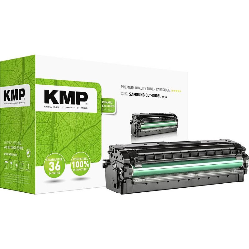 Foto van Kmp toner vervangt samsung clt-k506l compatibel zwart 6000 bladzijden sa-t64