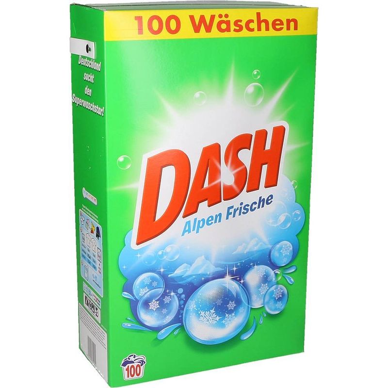 Foto van Dash waspoeder alpen fris - witte was - 100 wasbeurten - 6.5kg