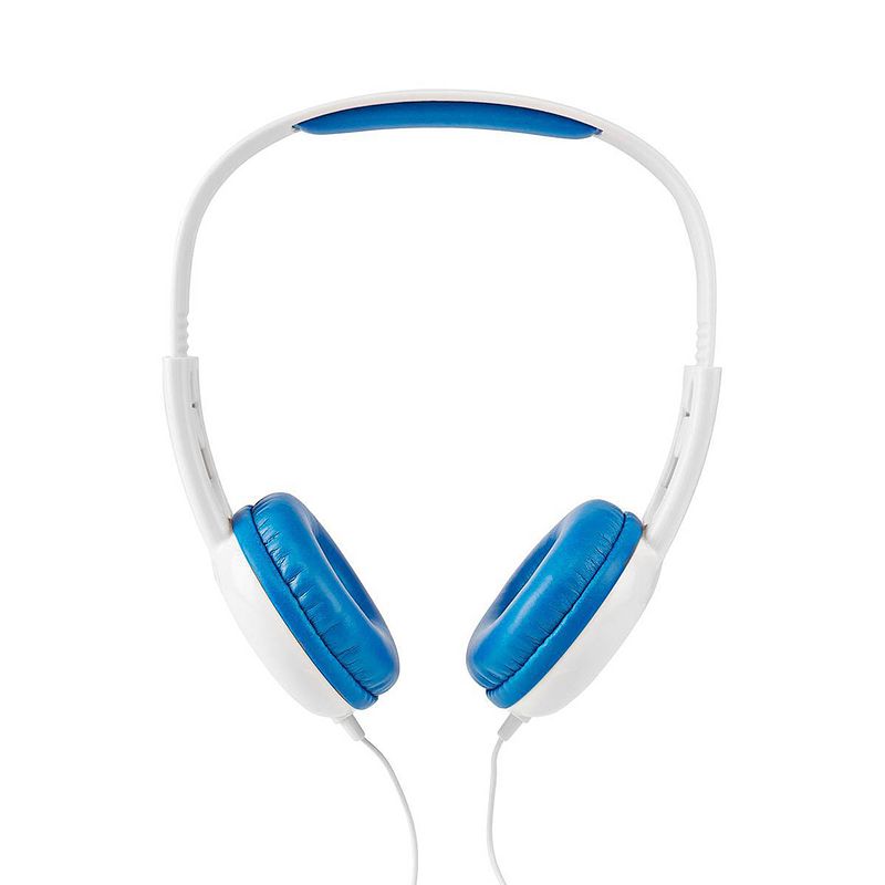 Foto van Nedis bedrade on-ear koptelefoon - blauw - 1.20 m