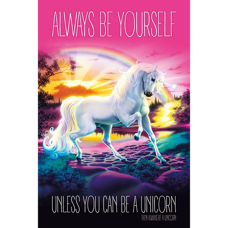 Foto van Pyramid unicorn always be yourself poster 61x91,5cm