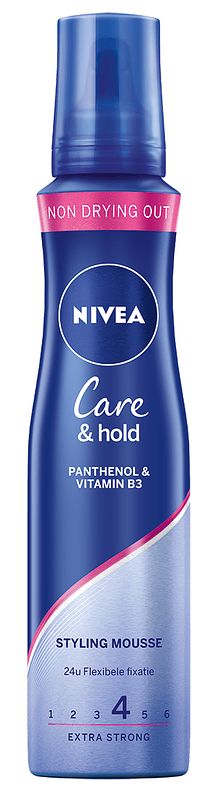 Foto van Nivea care & hold styling mousse