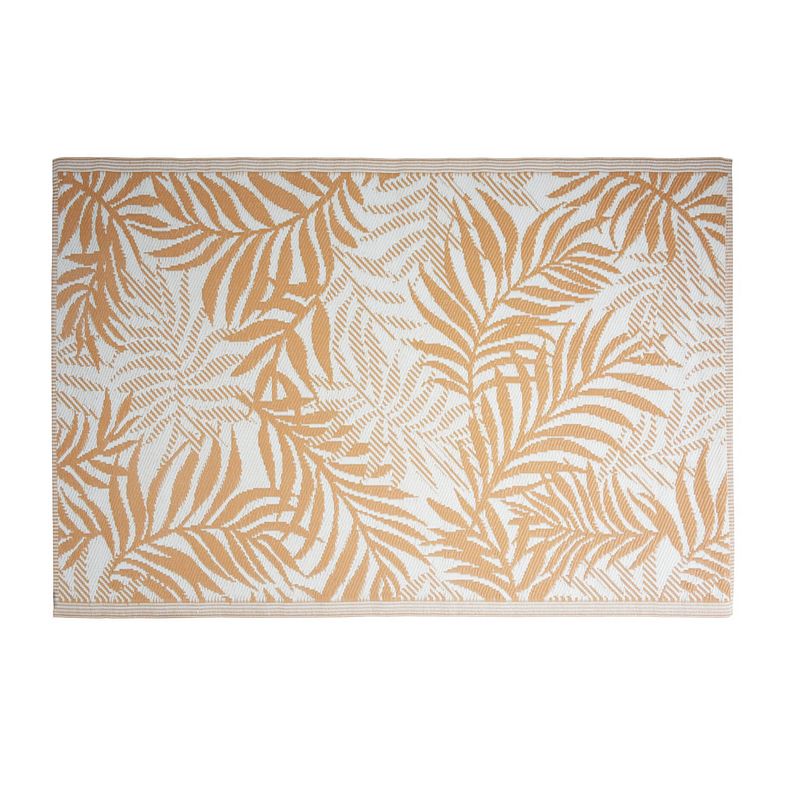 Foto van 4goodz vloerkleed outdoor buitenkleed tropical 120x180 cm - oranje